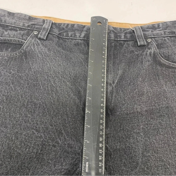 Duluth Trading Jeans Men 42x30  Black Faded Straight 100% Cotton Heavyweight‎ - Picture 11 of 12